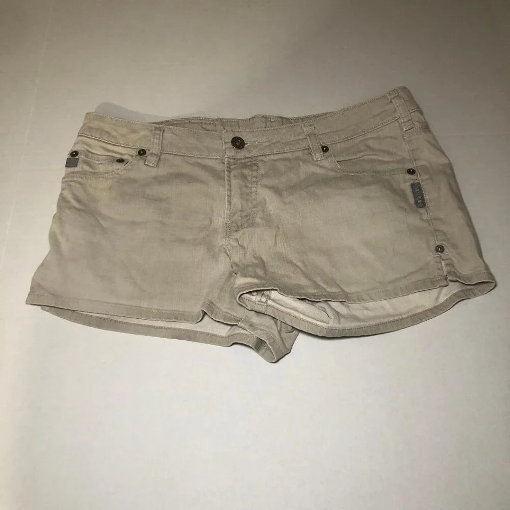 Vintage 90's Y2K Silver Jeans Co Shorts Women's Size 29 Khaki
